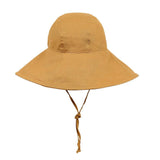 Bedhead Girls Wide- Brimmed Sun Bonnet Hat- Matilda/Maize S - Front View