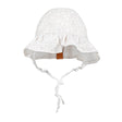 Bedhead Heritage Reversible Ruffle Bonnet Hat-Willow/Blanc M-2006733476937732097
