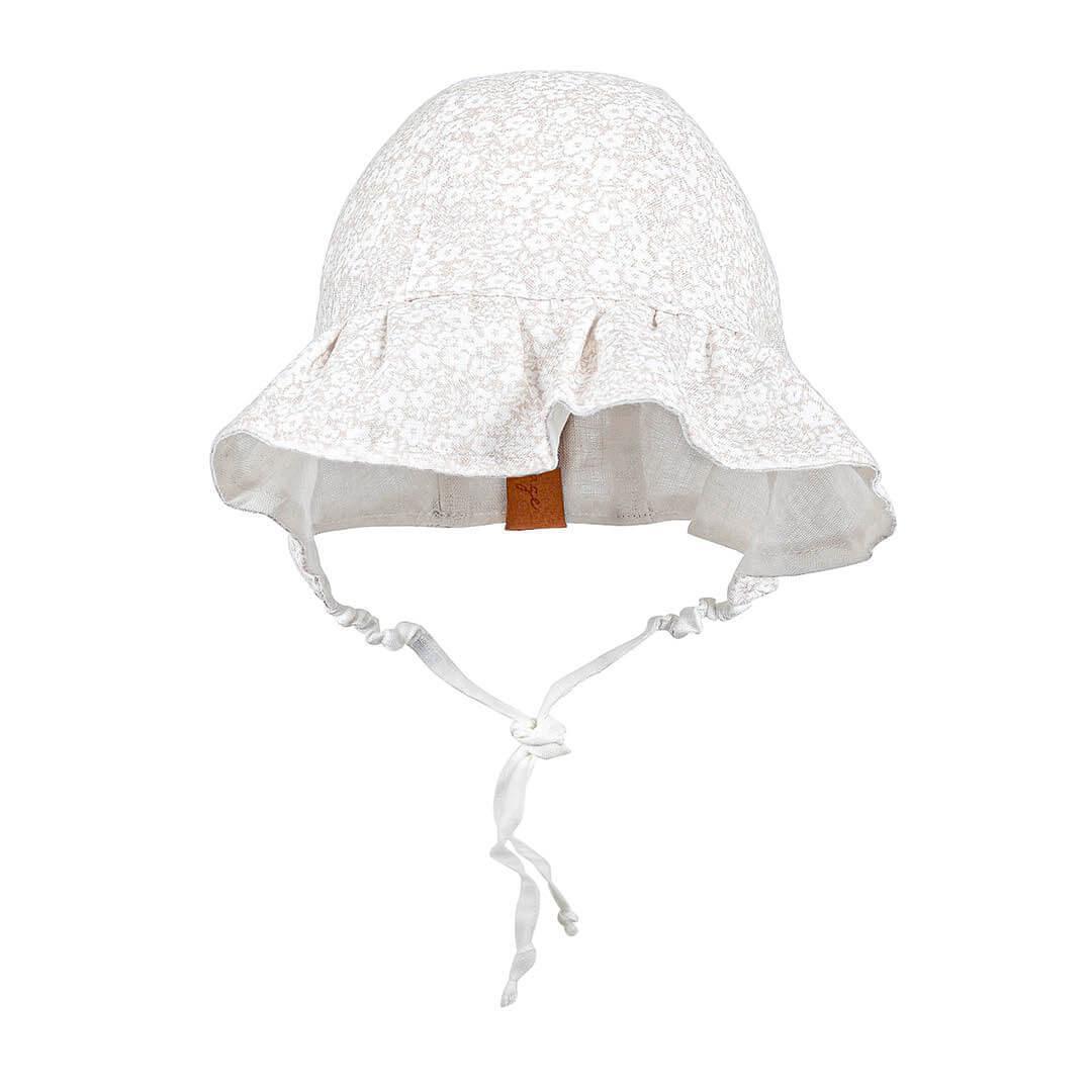 Bedhead Heritage Reversible Ruffle Bonnet Hat-Willow/Blanc M-2006733476937732097