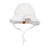 Bedhead Heritage Reversible Ruffle Bonnet Hat-Willow/Blanc M-2006733476937732097