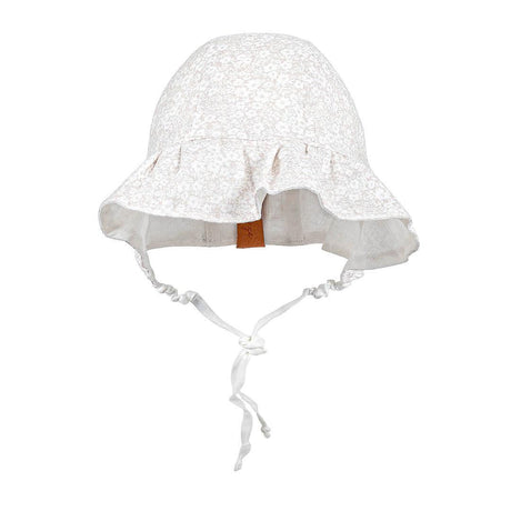 Bedhead Heritage Reversible Ruffle Bonnet Hat-Willow/Blanc M-2006733476937732097