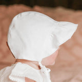 Bedhead Heritage Reversible Ruffle Bonnet Hat-Willow/Blanc M-2006733476937732101