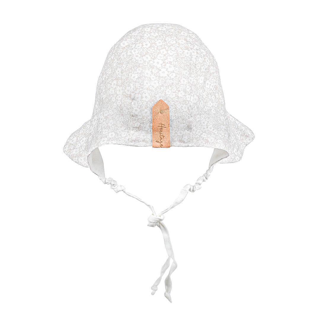 Bedhead Heritage Reversible Ruffle Bonnet Hat-Willow/Blanc M-2006733476937732102