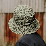 Bedhead Kids Bucket Hat - Leopard L - 45-Degree Angle