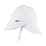 Bedhead Legionnaire Hat - Ruffle Trim 'White? M - Front View