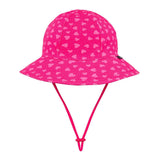 Bedhead Ponytail Bucket Hat - Hearts L - Close-Up Angle
