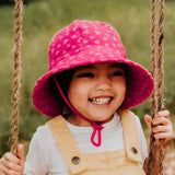 Bedhead Ponytail Bucket Hat - Hearts L - Top-Down View