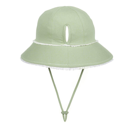 Bedhead Ponytail Bucket Hat - Khaki Ruffle L-2006733476220506113