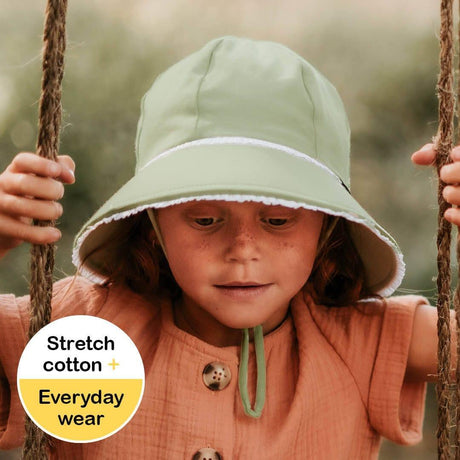 Bedhead Ponytail Bucket Hat - Khaki Ruffle L-2006733476220506114