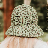 Bedhead Ponytail Bucket Hat - Leopard XXL - Side View