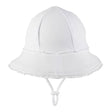 Bedhead Ponytail Bucket Hat - White Ruffle L-2006733476409249793