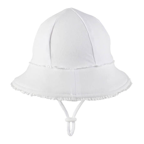 Bedhead Ponytail Bucket Hat - White Ruffle L-2006733476409249793