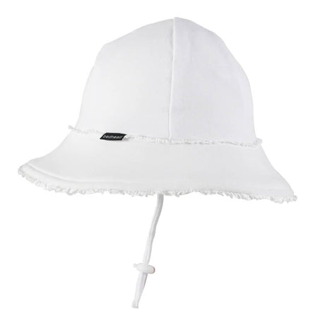 Bedhead Ponytail Bucket Hat - White Ruffle L-2006733476409249794