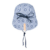 Bedhead Reversible Baby Flap Sun Hat-Norman/Indigo XS - Front View