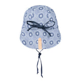 Bedhead Reversible Baby Flap Sun Hat-Norman/Indigo S - Front View