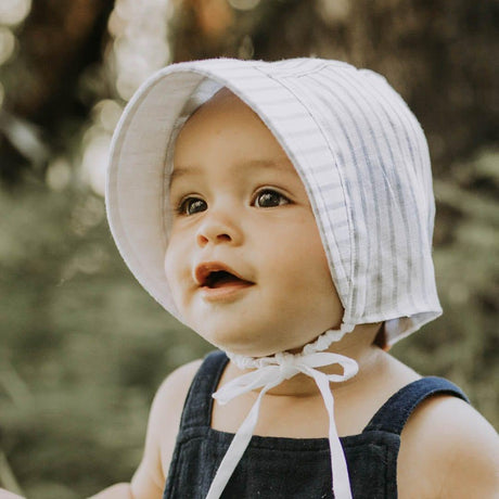 Bedhead Reversible Bonnet Hat- Finley/Blanc M-1954803159696281605
