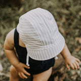 Bedhead Reversible Bonnet Hat- Finley/Blanc M - Rear View