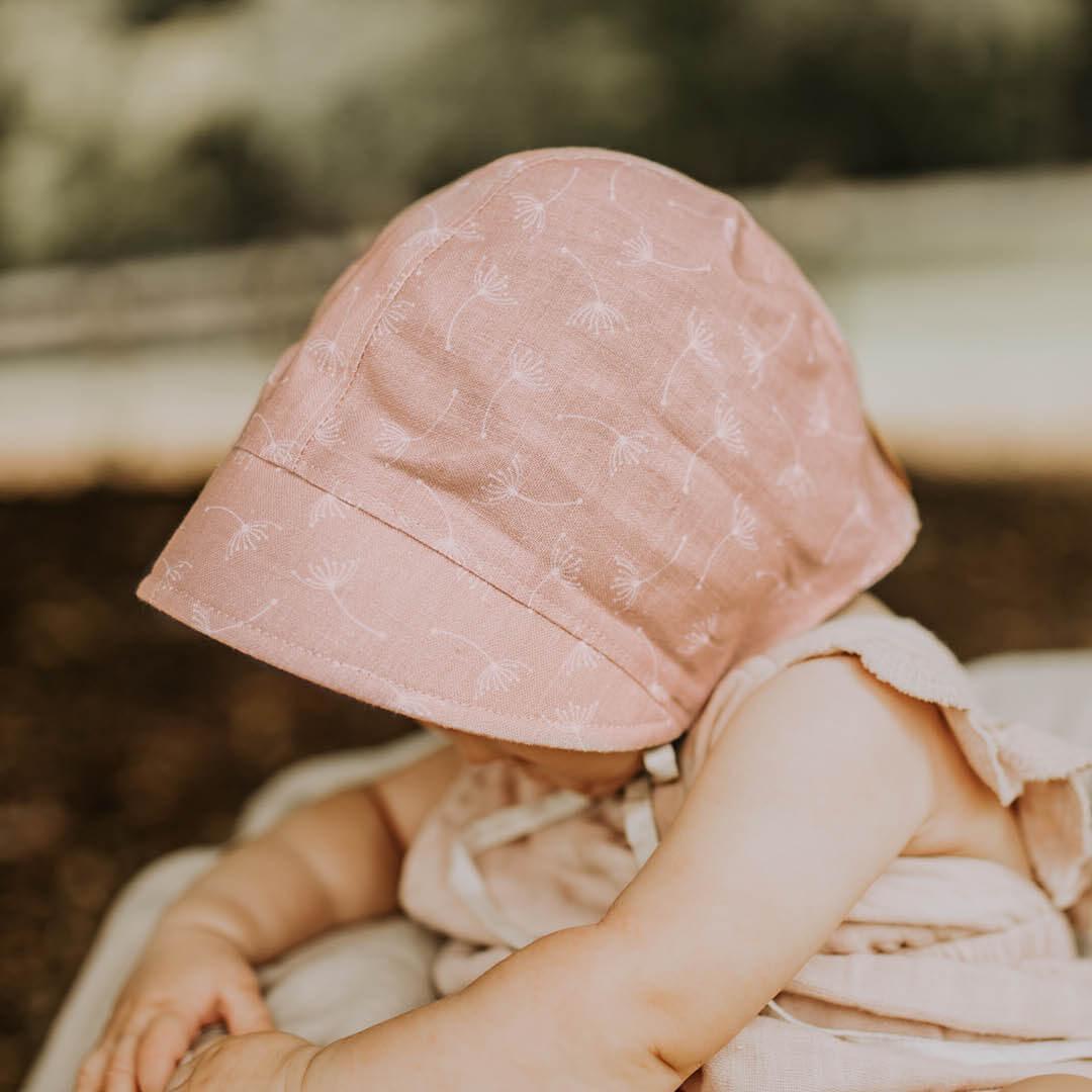 Bedhead Reversible Bonnet Hat- Frances/Flax S-2006733320028819457
