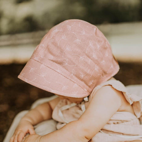 Bedhead Reversible Bonnet Hat- Frances/Flax S-1954803159520120833