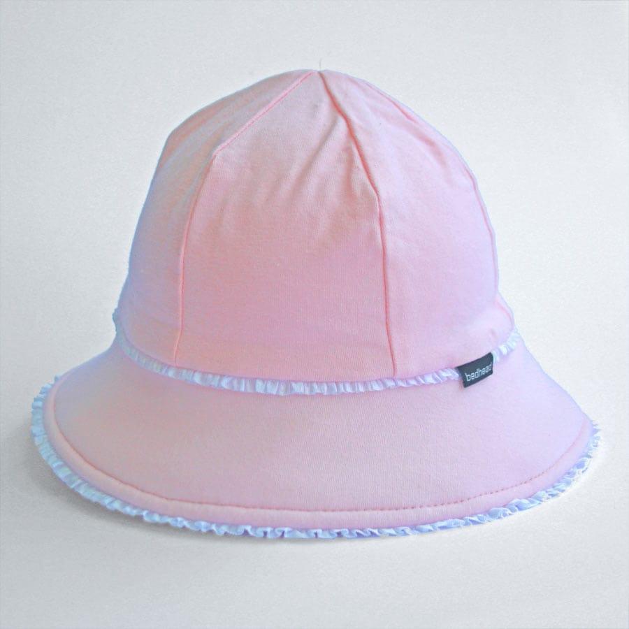 Bedhead Toddler Bucket Hat - Blush Ruffle Trim M-1954803164431650816