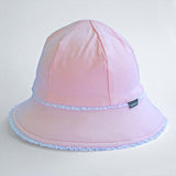 Bedhead Toddler Bucket Hat - Blush Ruffle Trim M - 45-Degree Angle