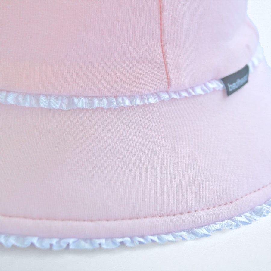 Bedhead Toddler Bucket Hat - Blush Ruffle Trim L-1954803164603617280