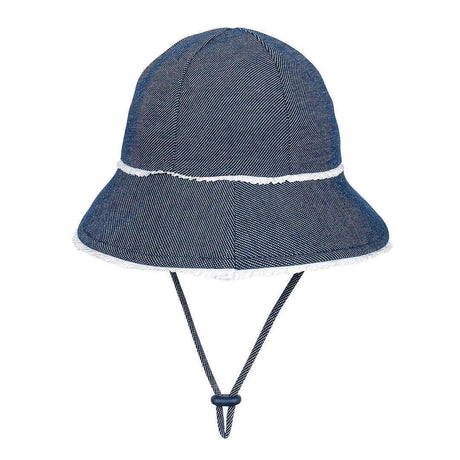 Bedhead Toddler Bucket Hat - Denim Ruffle Trim S-2006733325644992512
