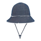 Bedhead Toddler Bucket Hat - Denim Ruffle Trim S
