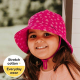 Bedhead Toddler Bucket Hat - Hearts L - Side View