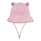 Bedhead Toddler Bucket Hat - Kitty Blush XS - Front View