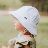 Bedhead Toddler Bucket Hat - White Ruffle Trim S - Side View