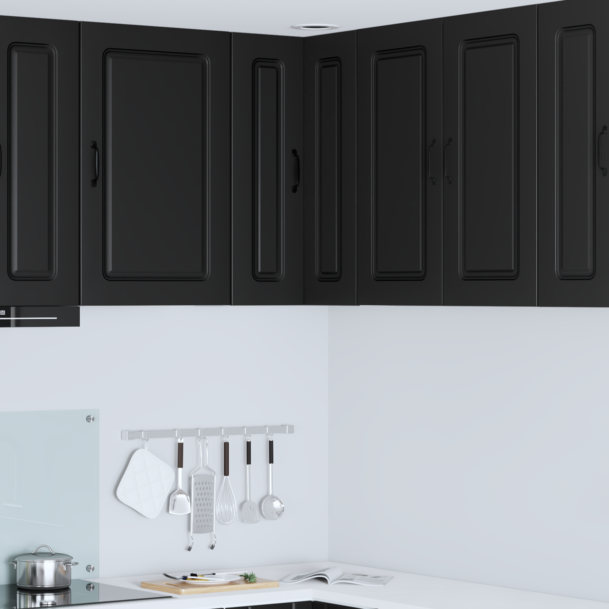 Dishwasher Panel Kalmar Black 57 x 57 x 80 cm Engineered Wood