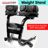 Powertrain Adjustable Dumbbells Stand - Rear View