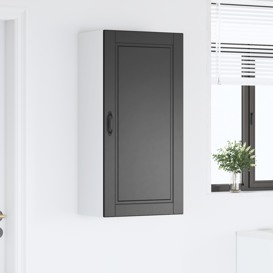 Wall Cabinet PORTO Black 50 x 31 x 100 cm Engineered Wood