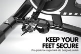 Powertrain Home Gym Flywheel Exercise Spin Bike - Black