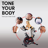 Powertrain RX-900 Exercise Spin Bike Cardio Cycling - Red - Extra Image