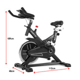 Powertrain RX-200 Exercise Spin Bike Cardio Cycling - Black - Extra Image