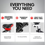 Powertrain RX-200 Exercise Spin Bike Cardio Cycling - Red - Extra Image