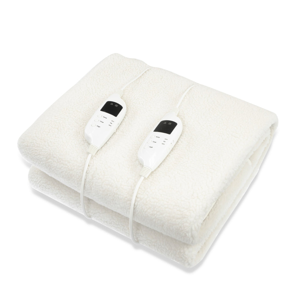 Laura Hill Heated Electric Blanket Fitted Fleece Underlay Throw Double