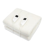 Laura Hill Heated Electric Blanket Fitted Fleece Underlay Throw Double