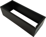 Black Metal Planter Medium - Front View