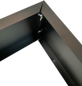 Black Metal Planter Medium - 45-Degree Angle