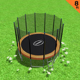 Kahuna Blizzard 8 ft Trampoline - Orange
