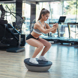 Powertrain Fitness Yoga Ball Home Gym Workout Balance Trainer - Grey - Extra Image