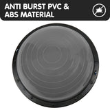Powertrain Fitness Yoga Ball Home Gym Workout Balance Trainer - Grey