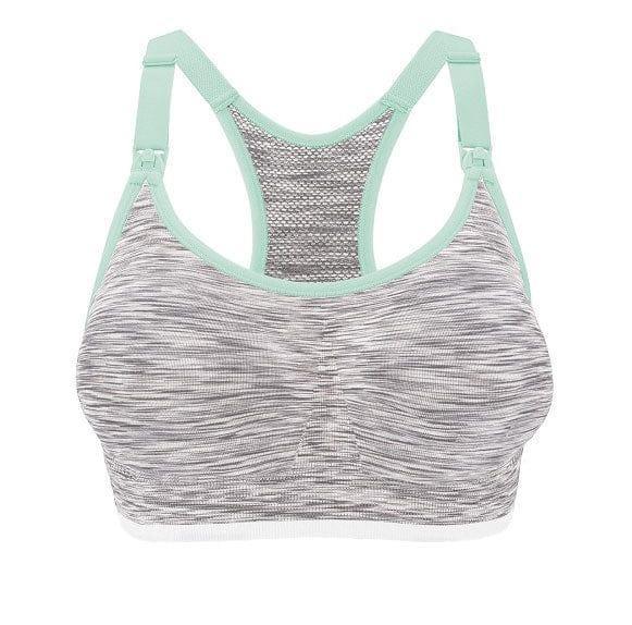 Bravado Seamless Rhythm Nursing Bra White Grey Spacedye M-1954803150854688768