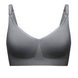 Bravado Silk Seamless Nursing Bra Silver Belle S - Top-Down View