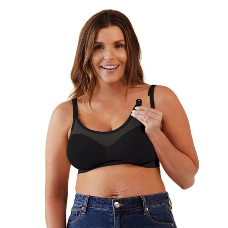 Bravado Silk Seamless Sheer Nursing Bra Black S-2006733474966409218