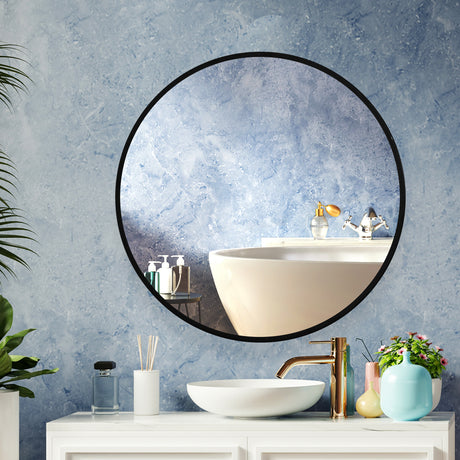 Wall Mirror Round Shaped Bathroom Makeup X-Large-2006733240991354886