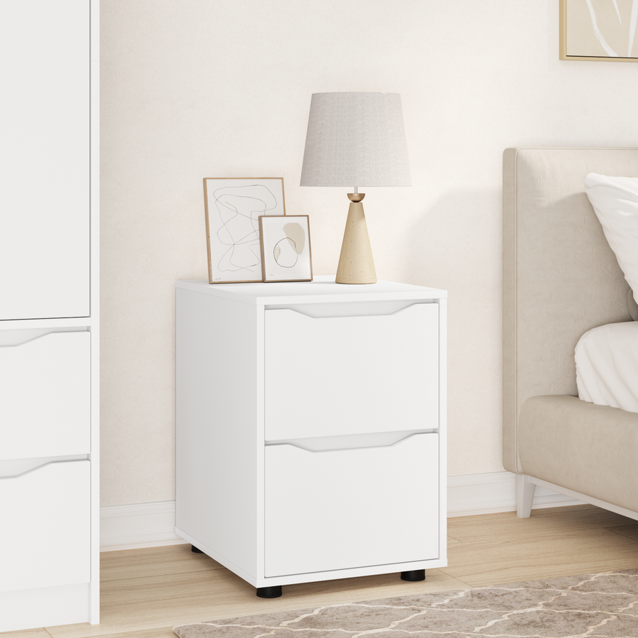 Storage Cabinet 40 x 48 x 57 cm Engineered Wood White